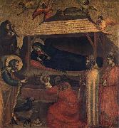 GIOTTO di Bondone Nativity,Adoration of the Shepherds and the Magi Sweden oil painting artist